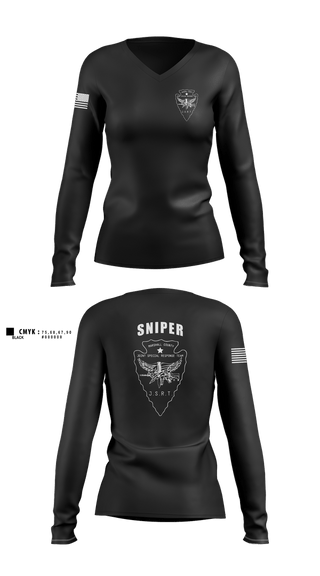 Womens Long Sleeve Vneck Shirt, Marshall County Joint Special Response Team, Police, Teamtime, Team time, sublimation, custom sports apparel, team uniforms, spirit wear, spiritwear, sports uniforms, custom shirts, team store, custom team store, fundraiser sports, apparel fundraiser