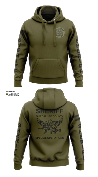 Hoodie, Guadalupe County SWAT, Police, Teamtime, Team time, sublimation, custom sports apparel, team uniforms, spirit wear, spiritwear, sports uniforms, custom shirts, team store, custom team store, fundraiser sports, apparel fundraiser