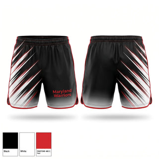Track Shorts, Maryland Warriors, Track & Field, Teamtime, Team time, sublimation, custom sports apparel, team uniforms, spirit wear, spiritwear, sports uniforms, custom shirts, team store, custom team store, fundraiser sports, apparel fundraiser