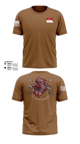 Short Sleeve Performance Shirt, Apache Troop 1-150th, Army, Teamtime, Team time, sublimation, custom sports apparel, team uniforms, spirit wear, spiritwear, sports uniforms, custom shirts, team store, custom team store, fundraiser sports, apparel fundraiser