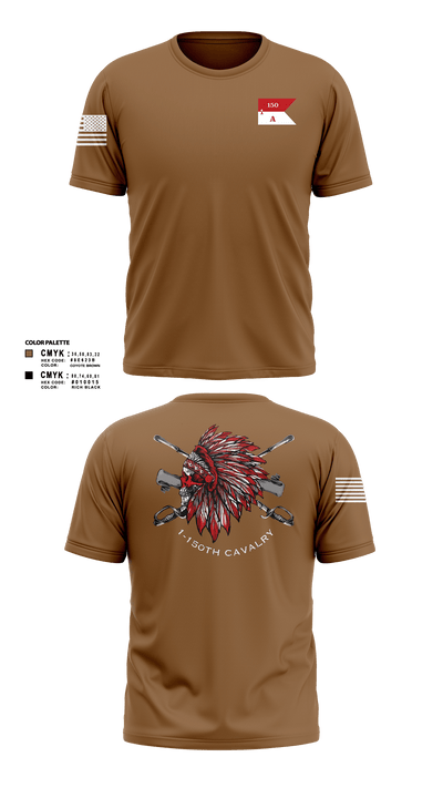 Apache Troop 1-150th 52177042 Short Sleeve Performance Shirt - 4