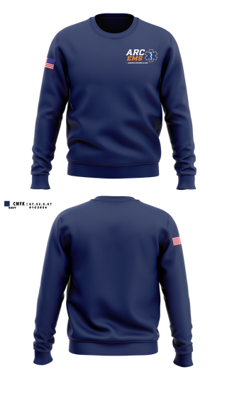 Crew Neck Sweatshirt, ARC EMS, EMS/EMT, Teamtime, Team time, sublimation, custom sports apparel, team uniforms, spirit wear, spiritwear, sports uniforms, custom shirts, team store, custom team store, fundraiser sports, apparel fundraiser