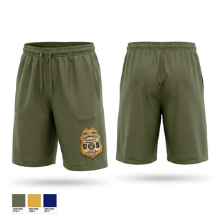 Athletic Shorts With Pockets, U.S. PROBATION, Police, Teamtime, Team time, sublimation, custom sports apparel, team uniforms, spirit wear, spiritwear, sports uniforms, custom shirts, team store, custom team store, fundraiser sports, apparel fundraiser