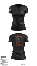 Grave Diggers Team 1 Women's Short Sleeve V-neck Shirt - 3