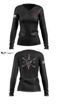 B/2/3 Women's Long Sleeve V-neck Shirt - 11