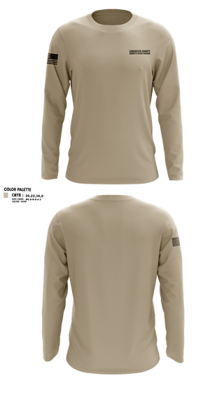 Long Sleeve Performance Shirt, Lancaster County Sheriff's Office Virginia, Police, Teamtime, Team time, sublimation, custom sports apparel, team uniforms, spirit wear, spiritwear, sports uniforms, custom shirts, team store, custom team store, fundraiser sports, apparel fundraiser
