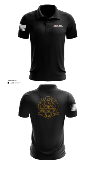 Short Sleeve Performance Polo, Local 2922, Fire Department, Teamtime, Team time, sublimation, custom sports apparel, team uniforms, spirit wear, spiritwear, sports uniforms, custom shirts, team store, custom team store, fundraiser sports, apparel fundraiser
