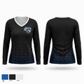 Detroit Bees 47252645 Women's Long Sleeve V-neck Shirt - 2
