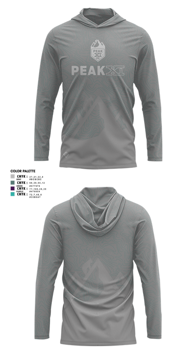 Peak 11 Long Sleeve Performance Shirt with hood - 1