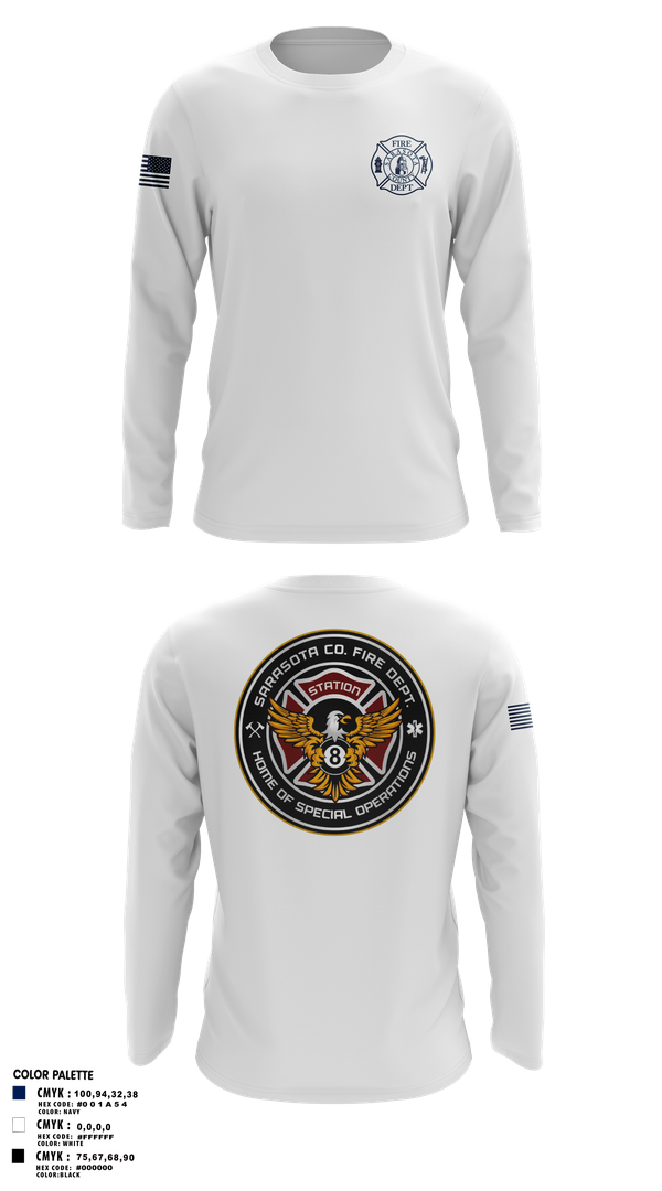 Long Sleeve Performance Shirt, Sarasota County Fire Department, , Teamtime, Team time, sublimation, custom sports apparel, team uniforms, spirit wear, spiritwear, sports uniforms, custom shirts, team store, custom team store, fundraiser sports, apparel fundraiser