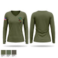 Oklahoma veterans Women's Long Sleeve V-neck Shirt - 1
