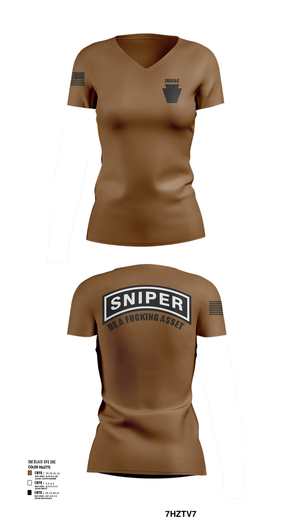 Womens Short Sleeve Vneck Shirt, , National Guard, Teamtime, Team time, sublimation, custom sports apparel, team uniforms, spirit wear, spiritwear, sports uniforms, custom shirts, team store, custom team store, fundraiser sports, apparel fundraiser