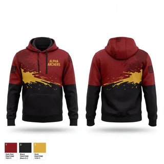 Hoodie, Alpha Archers, Air Force, Teamtime, Team time, sublimation, custom sports apparel, team uniforms, spirit wear, spiritwear, sports uniforms, custom shirts, team store, custom team store, fundraiser sports, apparel fundraiser