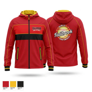 Windbreaker, Fallbrook girls softball, Softball, Teamtime, Team time, sublimation, custom sports apparel, team uniforms, spirit wear, spiritwear, sports uniforms, custom shirts, team store, custom team store, fundraiser sports, apparel fundraiser