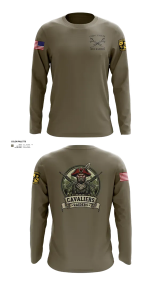 Long Sleeve Performance Shirt, Raiders, Army, Teamtime, Team time, sublimation, custom sports apparel, team uniforms, spirit wear, spiritwear, sports uniforms, custom shirts, team store, custom team store, fundraiser sports, apparel fundraiser