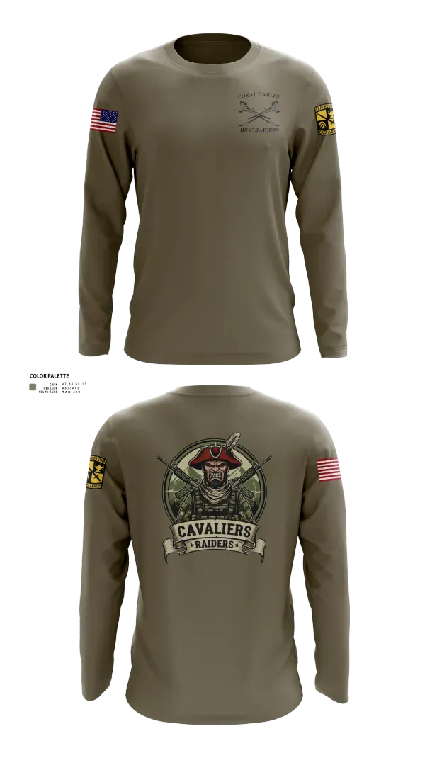 Long Sleeve Performance Shirt, Raiders, Army, Teamtime, Team time, sublimation, custom sports apparel, team uniforms, spirit wear, spiritwear, sports uniforms, custom shirts, team store, custom team store, fundraiser sports, apparel fundraiser