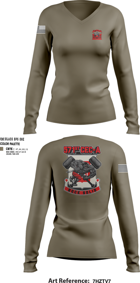 Womens Long Sleeve Vneck Shirt, , Army, Teamtime, Team time, sublimation, custom sports apparel, team uniforms, spirit wear, spiritwear, sports uniforms, custom shirts, team store, custom team store, fundraiser sports, apparel fundraiser