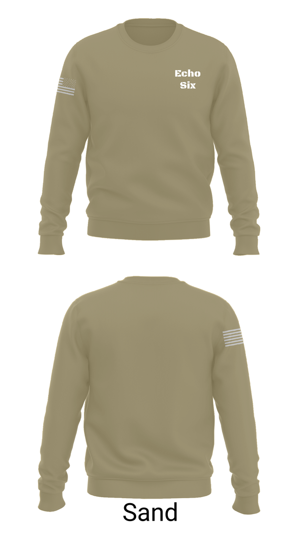 Crew Neck Sweatshirt, Echo Six, , Teamtime, Team time, sublimation, custom sports apparel, team uniforms, spirit wear, spiritwear, sports uniforms, custom shirts, team store, custom team store, fundraiser sports, apparel fundraiser