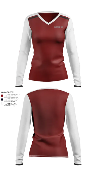 Womens Long Sleeve Vneck Shirt, Slowsox 40’s, Softball, Teamtime, Team time, sublimation, custom sports apparel, team uniforms, spirit wear, spiritwear, sports uniforms, custom shirts, team store, custom team store, fundraiser sports, apparel fundraiser