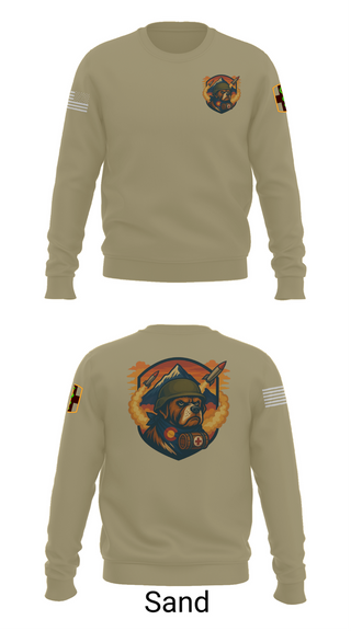 Crew Neck Sweatshirt, 10th Field Hospital (FWD), , Teamtime, Team time, sublimation, custom sports apparel, team uniforms, spirit wear, spiritwear, sports uniforms, custom shirts, team store, custom team store, fundraiser sports, apparel fundraiser