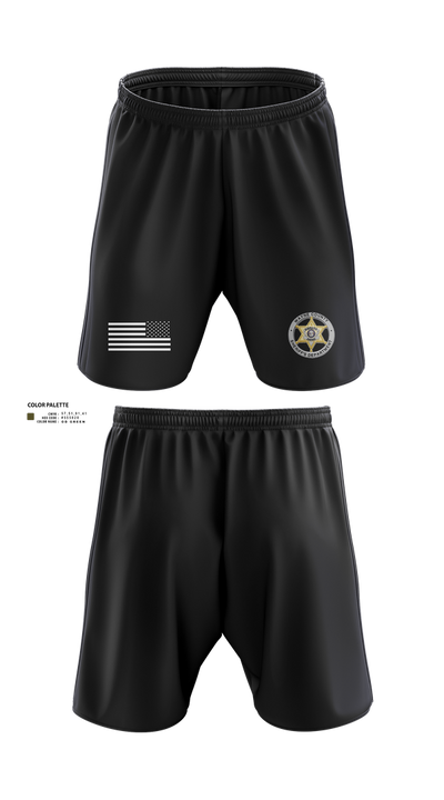 Wayne County Sheriff’s Department 8145507 Athletic Shorts With Pockets - 3
