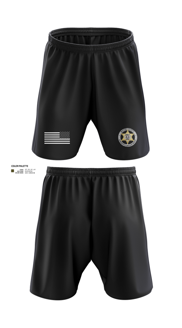 Athletic Shorts With Pockets, Wayne County Sheriff’s Department, Police, Teamtime, Team time, sublimation, custom sports apparel, team uniforms, spirit wear, spiritwear, sports uniforms, custom shirts, team store, custom team store, fundraiser sports, apparel fundraiser