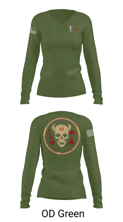 LCAC 28 25055270 Women's Long Sleeve V-neck Shirt - 54