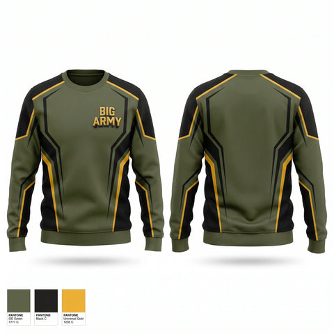Crew Neck Sweatshirt, BIG ARMY, , Teamtime, Team time, sublimation, custom sports apparel, team uniforms, spirit wear, spiritwear, sports uniforms, custom shirts, team store, custom team store, fundraiser sports, apparel fundraiser
