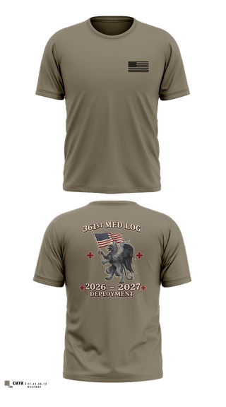Old School Cotton Feel Shirt, 361 med log, Army, Teamtime, Team time, sublimation, custom sports apparel, team uniforms, spirit wear, spiritwear, sports uniforms, custom shirts, team store, custom team store, fundraiser sports, apparel fundraiser