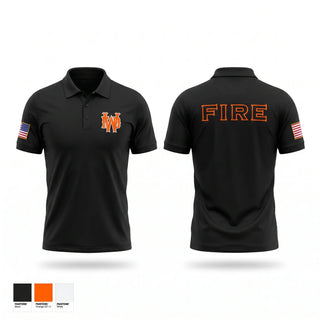 Short Sleeve Performance Polo, Wewoka Fire/EMS, Fire Department, Teamtime, Team time, sublimation, custom sports apparel, team uniforms, spirit wear, spiritwear, sports uniforms, custom shirts, team store, custom team store, fundraiser sports, apparel fundraiser