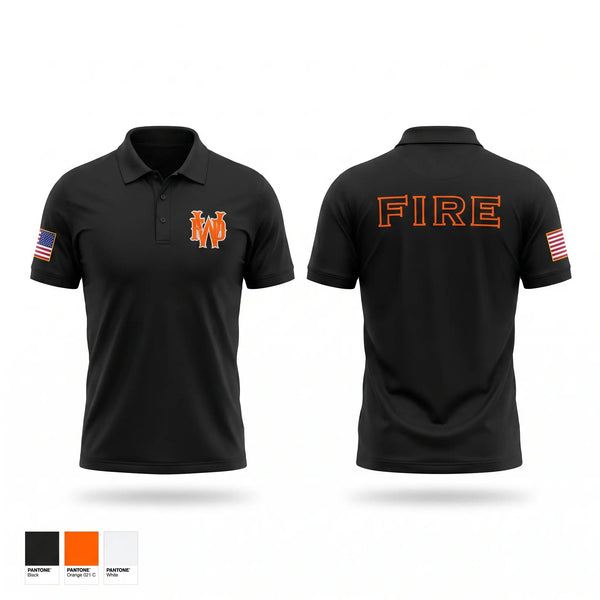 Short Sleeve Performance Polo, Wewoka Fire/EMS, Fire Department, Teamtime, Team time, sublimation, custom sports apparel, team uniforms, spirit wear, spiritwear, sports uniforms, custom shirts, team store, custom team store, fundraiser sports, apparel fundraiser