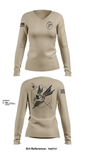 76 ISRS 73127367 Women's Long Sleeve V-neck Shirt - 1