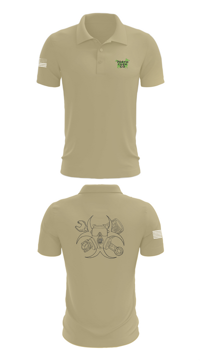 704th Chem Co 57484500 Short Sleeve Performance Polo - 87