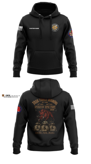 Hoodie, 93rd Finance Battalion, National Guard, Teamtime, Team time, sublimation, custom sports apparel, team uniforms, spirit wear, spiritwear, sports uniforms, custom shirts, team store, custom team store, fundraiser sports, apparel fundraiser