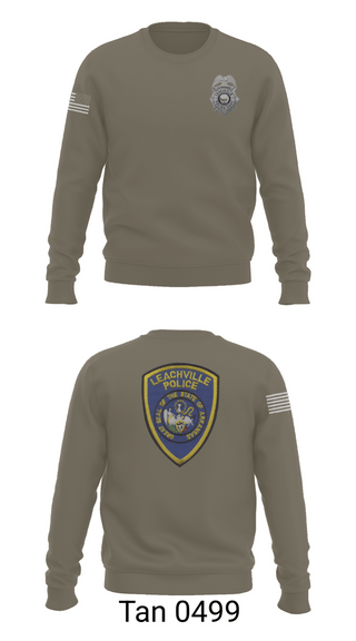 Crew Neck Sweatshirt, Leachville Police Department, Police, Teamtime, Team time, sublimation, custom sports apparel, team uniforms, spirit wear, spiritwear, sports uniforms, custom shirts, team store, custom team store, fundraiser sports, apparel fundraiser