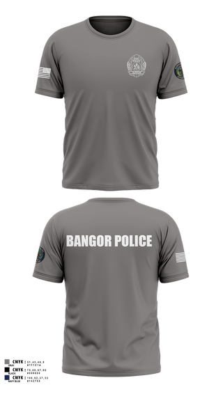 Short Sleeve Performance Shirt, Bangor PD, Police, Teamtime, Team time, sublimation, custom sports apparel, team uniforms, spirit wear, spiritwear, sports uniforms, custom shirts, team store, custom team store, fundraiser sports, apparel fundraiser
