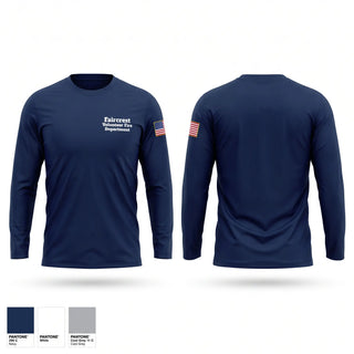 Long Sleeve Performance Shirt, Faircrest Volunteer Fire Department, Fire Department, Teamtime, Team time, sublimation, custom sports apparel, team uniforms, spirit wear, spiritwear, sports uniforms, custom shirts, team store, custom team store, fundraiser sports, apparel fundraiser