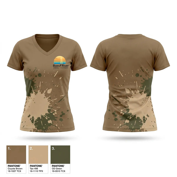 Womens Short Sleeve Vneck Shirt, Boeuf River Energy, , Teamtime, Team time, sublimation, custom sports apparel, team uniforms, spirit wear, spiritwear, sports uniforms, custom shirts, team store, custom team store, fundraiser sports, apparel fundraiser
