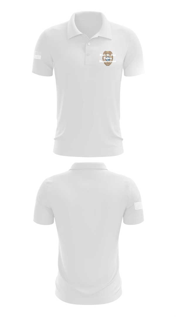 Short Sleeve Performance Polo, Port St. Joe Police Department, Police, Teamtime, Team time, sublimation, custom sports apparel, team uniforms, spirit wear, spiritwear, sports uniforms, custom shirts, team store, custom team store, fundraiser sports, apparel fundraiser