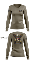 AGCCC, 001-26 1566563 Women's Long Sleeve V-neck Shirt - 103