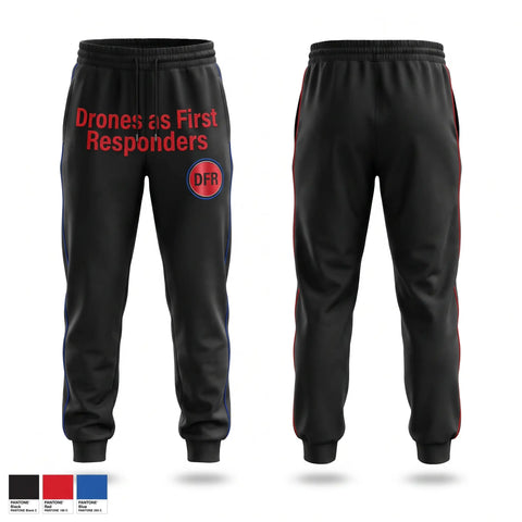 Sweatpants, Drones as First Responders, Police, Teamtime, Team time, sublimation, custom sports apparel, team uniforms, spirit wear, spiritwear, sports uniforms, custom shirts, team store, custom team store, fundraiser sports, apparel fundraiser