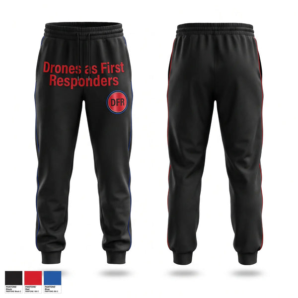 Sweatpants, Drones as First Responders, Police, Teamtime, Team time, sublimation, custom sports apparel, team uniforms, spirit wear, spiritwear, sports uniforms, custom shirts, team store, custom team store, fundraiser sports, apparel fundraiser