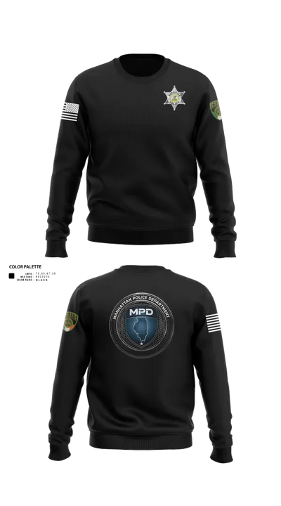 Manhattan Police Department 19421208 Crew Neck Sweatshirt - 150