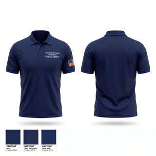 Short Sleeve Performance Polo, Western Michigan University Public Safety, Police, Teamtime, Team time, sublimation, custom sports apparel, team uniforms, spirit wear, spiritwear, sports uniforms, custom shirts, team store, custom team store, fundraiser sports, apparel fundraiser