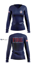 Laurens County Fire Department Women's Long Sleeve V-neck Shirt - 6