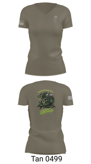 Womens Short Sleeve Vneck Shirt, Houston Police K9, Police, Teamtime, Team time, sublimation, custom sports apparel, team uniforms, spirit wear, spiritwear, sports uniforms, custom shirts, team store, custom team store, fundraiser sports, apparel fundraiser