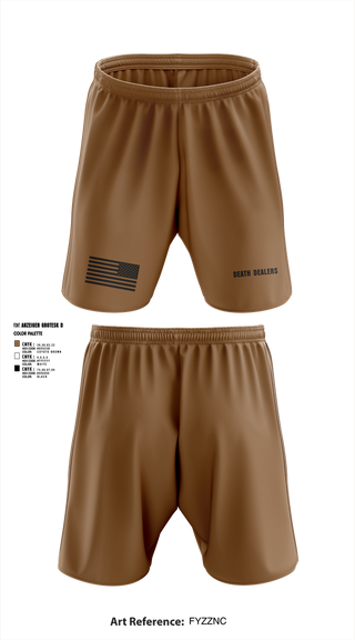 Athletic Shorts With Pockets, Death dealers, , Teamtime, Team time, sublimation, custom sports apparel, team uniforms, spirit wear, spiritwear, sports uniforms, custom shirts, team store, custom team store, fundraiser sports, apparel fundraiser