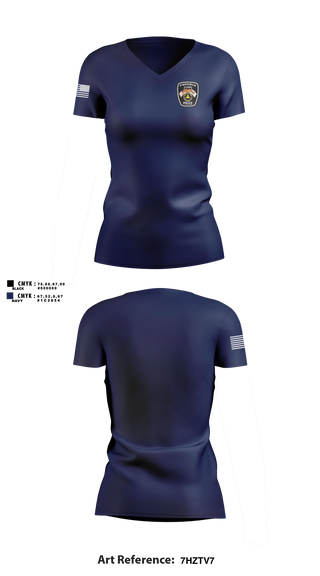 Womens Short Sleeve Vneck Shirt, Phoenix Police Department, Police, Teamtime, Team time, sublimation, custom sports apparel, team uniforms, spirit wear, spiritwear, sports uniforms, custom shirts, team store, custom team store, fundraiser sports, apparel fundraiser