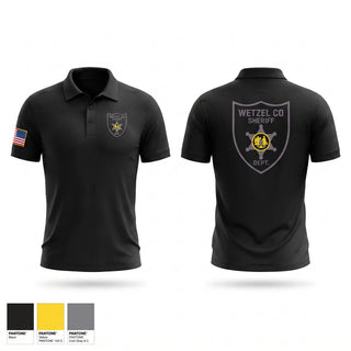 Short Sleeve Performance Polo, Wetzel County Sheriffs Office, Police, Teamtime, Team time, sublimation, custom sports apparel, team uniforms, spirit wear, spiritwear, sports uniforms, custom shirts, team store, custom team store, fundraiser sports, apparel fundraiser