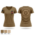 1-171 MEDEVAC Dustoff Women's Short Sleeve V-neck Shirt - 1